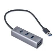 i-tec Metal U3HUBMETAL403 hub-uri de interfață USB 3.2 Gen 1 (3.1 Gen 1) Type-A 5000 Mbit s Gri