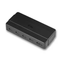 i-tec U3HUB742 hub-uri de interfață USB 3.2 Gen 1 (3.1 Gen 1) Type-B 5000 Mbit s Negru