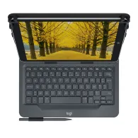 Logitech Universal Folio with integrated keyboard for 9-10 inch tablets Negru Bluetooth AZERTY Franţuzesc