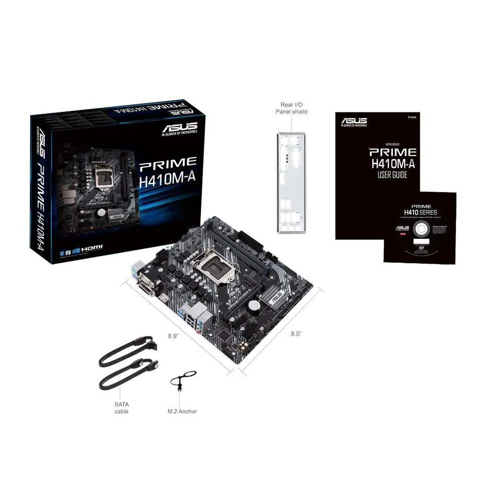 Placa de baza asus prime h410m-a socket lga 1200  cpu Asus - 1
