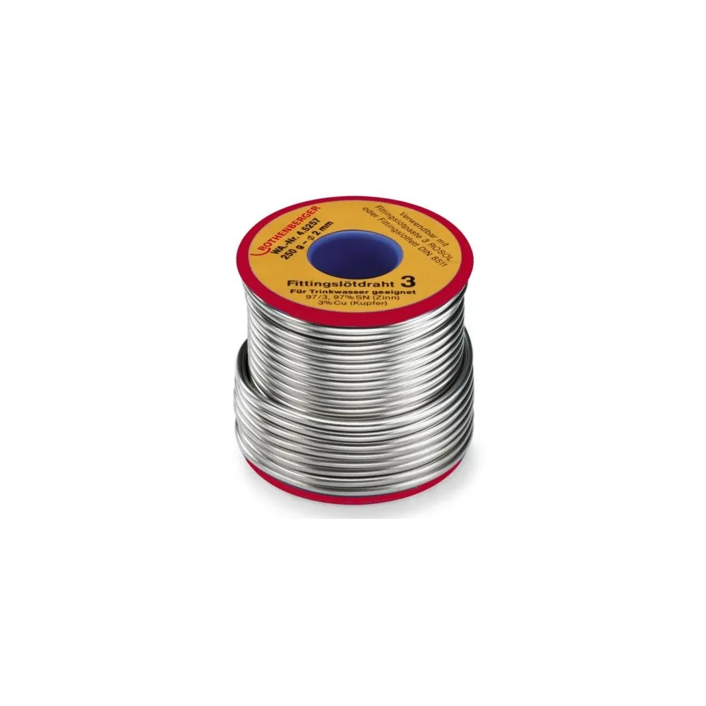 Aliaj pentru lipituri moi 2mm 250g Rothenberger - 1