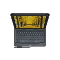 Logitech Universal Folio with integrated keyboard for 9-10 inch tablets Negru Bluetooth Daneză