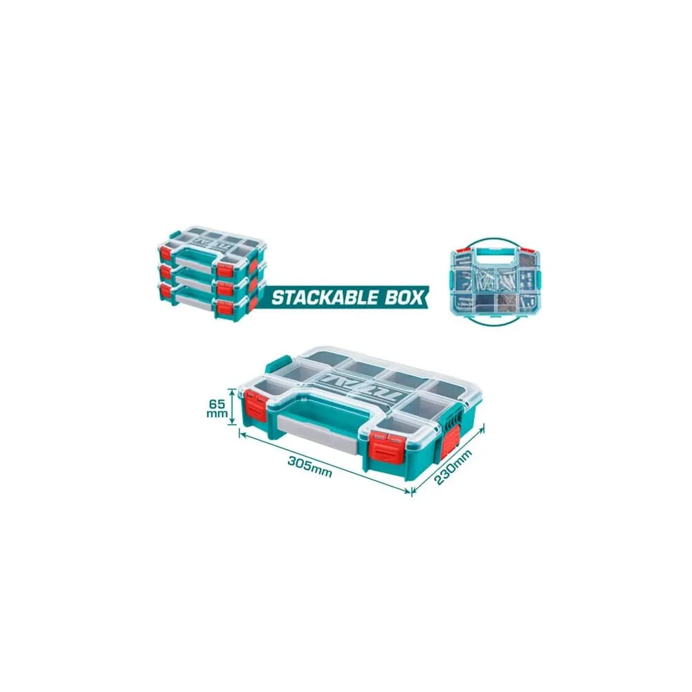 Total - organizator pentru scule din plastic 305mm*230mm*65mm