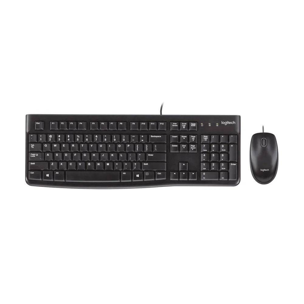 Logitech Desktop MK120 tastaturi Mouse inclus USB QWERTY Englez Negru