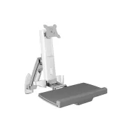 ICY BOX IB-MS600-W 61 cm (24") Gri, Argint, Alb De perete