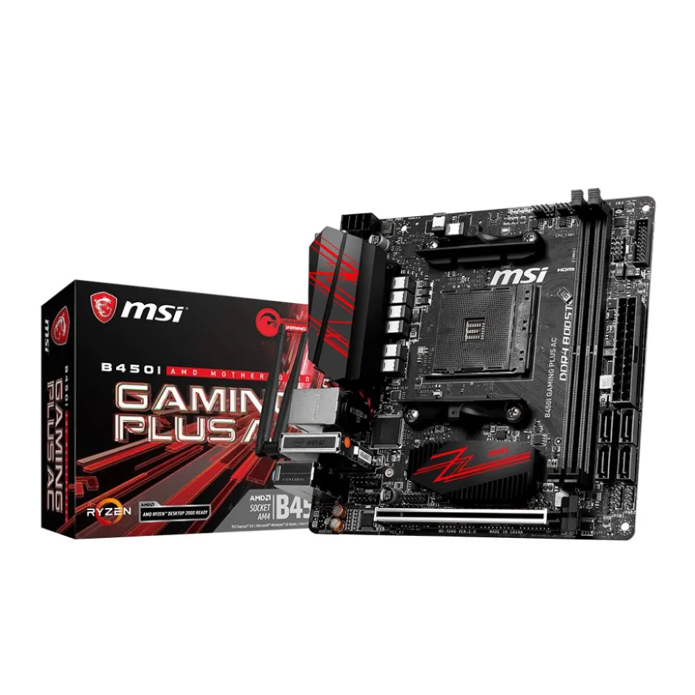 MSI B450I GAMING PLUS AC AMD B450 Mufă AM4 mini ITX