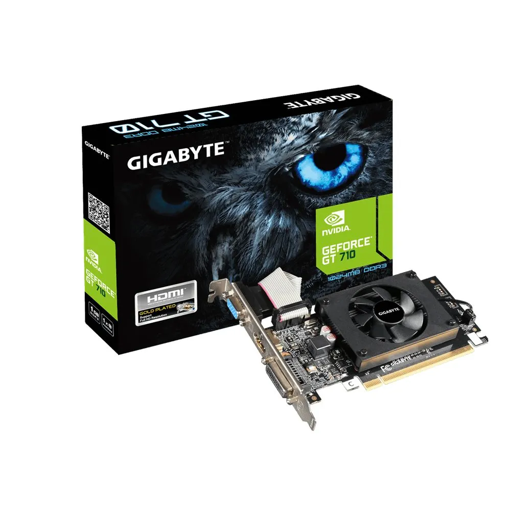 Gigabyte GeForce GT 710 NVIDIA 1 Giga Bites GDDR3