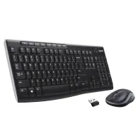 Logitech Wireless Combo MK270 tastaturi Mouse inclus USB QWERTZ Elvețiană Negru
