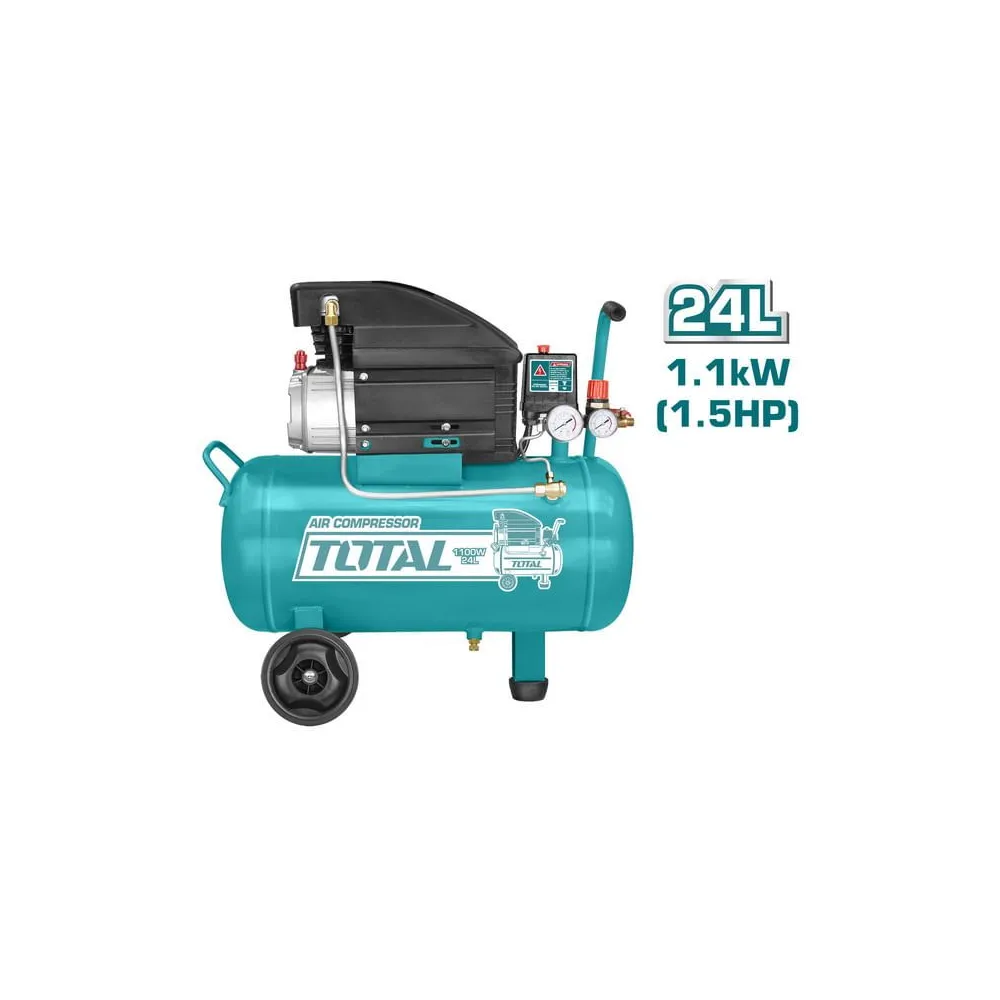 Total - compresor aer - 24l - 8 bar - 1100w