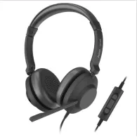Headset axtel one stereo hd axh-one  corded headset conectivity usb-a