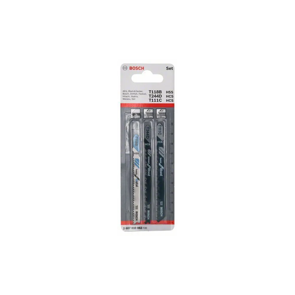 Set de 3 panze T lemn/metal/plastic Bosch - 1