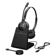 Jabra Engage 55 Căști Fără fir Bandă de fixare pe cap Birou Call center Negru, Titan