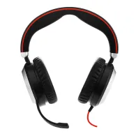 Jabra Evolve 80 Stereo UC USB-C Căști Prin cablu Bandă de fixare pe cap Birou Call center USB tip-C Bluetooth Negru