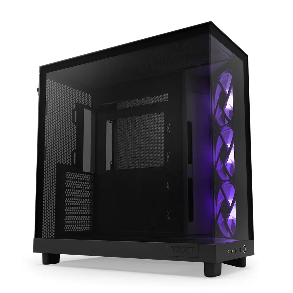 H6 flow rgb compact dual-chamber middletower negru