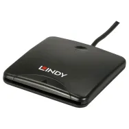 Lindy 42768 cititoare de carduri magnetice Negru USB