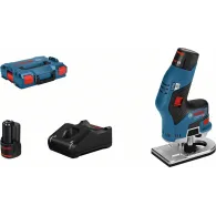 Bosch GKF 12V-8 Masina de frezat muchii cu 2 acumulatori Li-Ion 3Ah + L-Boxx Bosch - 1