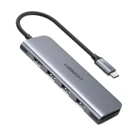 Ugreen 70410 hub-uri de interfață USB 2.0 Type-C 5000 Mbit s Argint