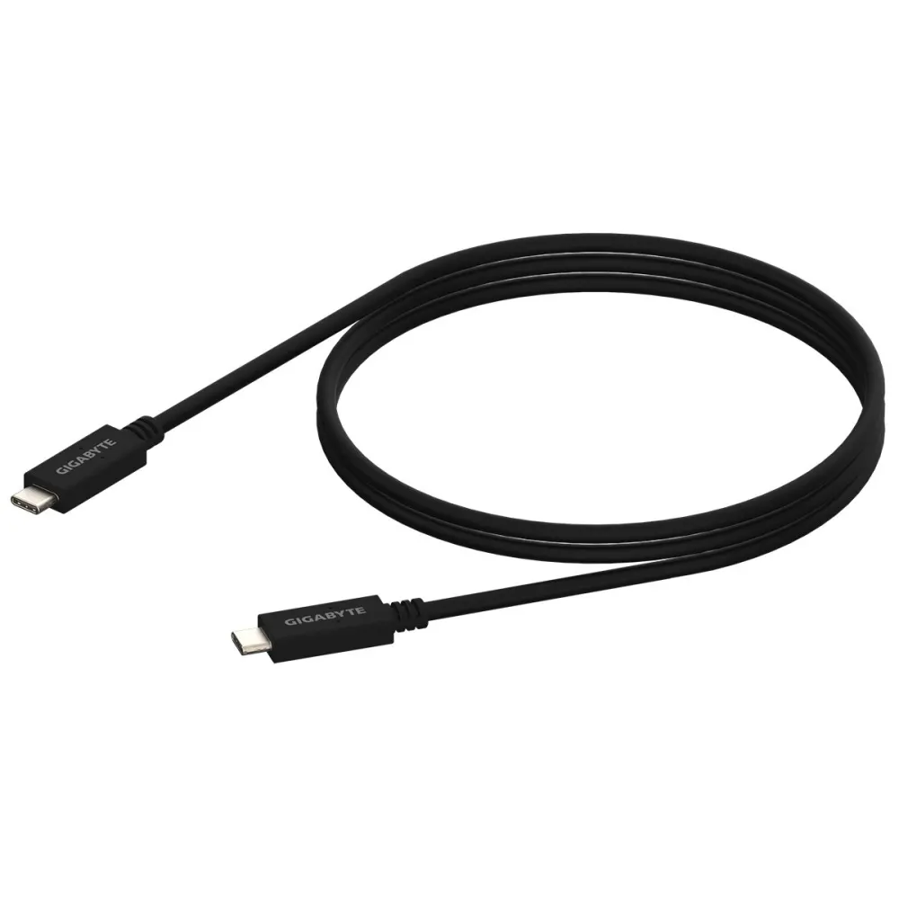 Gigabyte USB Type-C Cable cabluri USB 1 m USB 3.2 Gen 2 (3.1 Gen 2) USB C Negru