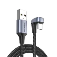 Ugreen 70313 cabluri USB 1 m USB 2.0 USB A USB C Negru, Gri