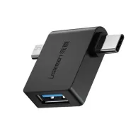 Ugreen 30453 adaptor mufă cablu USB-C Thunderbolt 3 USB 3.0 A Negru