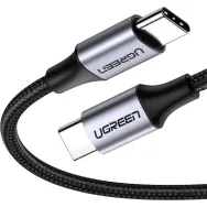 Ugreen 50150 cabluri USB 1 m USB 2.0 USB C Negru, Argint