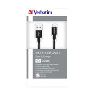 Verbatim 48866 cabluri USB 0,3 m USB A Micro-USB A Negru