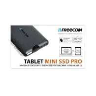 Freecom Tablet Mini SSD Pro 256 Giga Bites Antracit, Negru