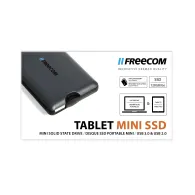 Freecom Tablet Mini SSD 128 Giga Bites Antracit, Negru