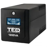 UPS TED Electric TED001580, 1300VA/750W, LCD Line Interactive AVR 4 schuko USB Management