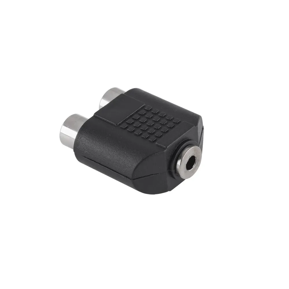 Adaptor 3.5 mama - 2x rca mama
