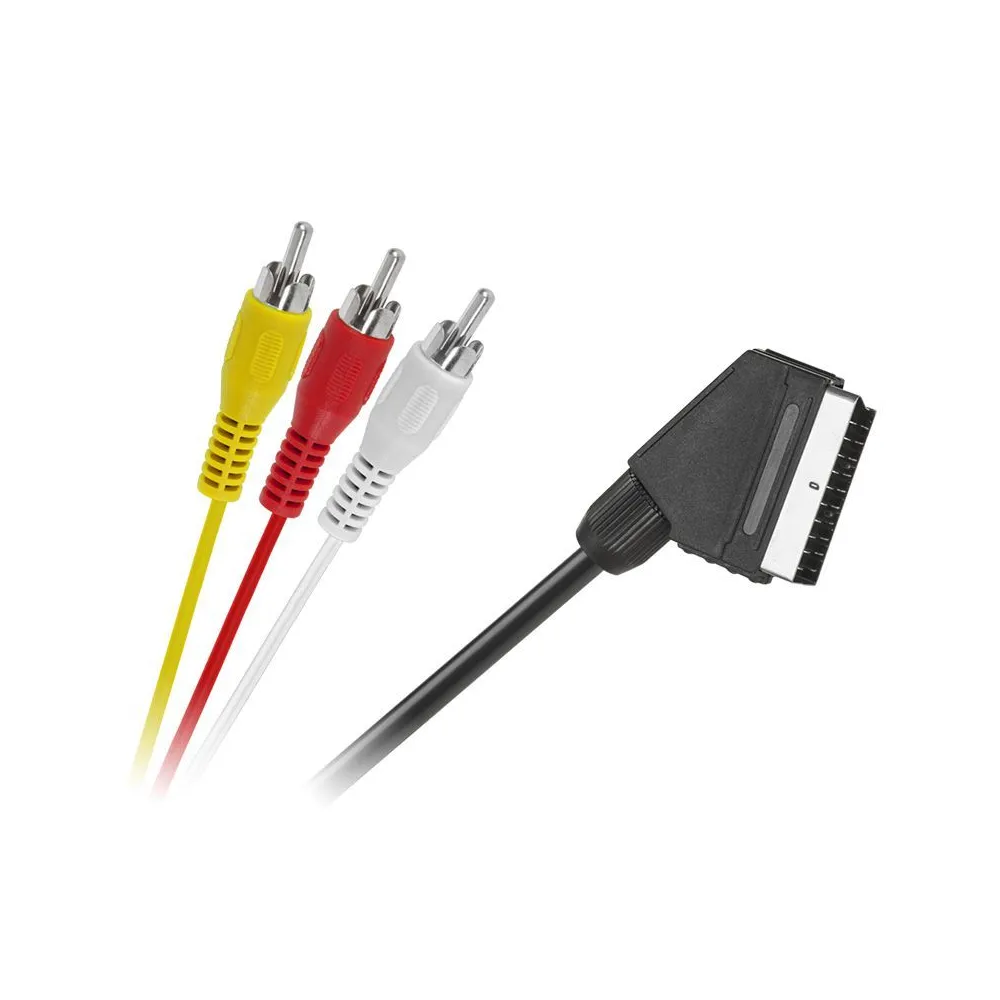 Cablu scart-3rca 5m