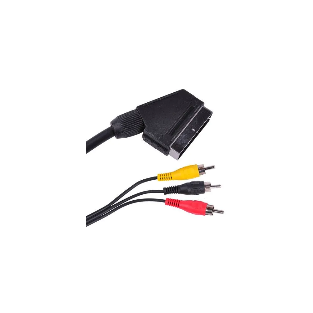 Cablu scart-3rca 1.5m