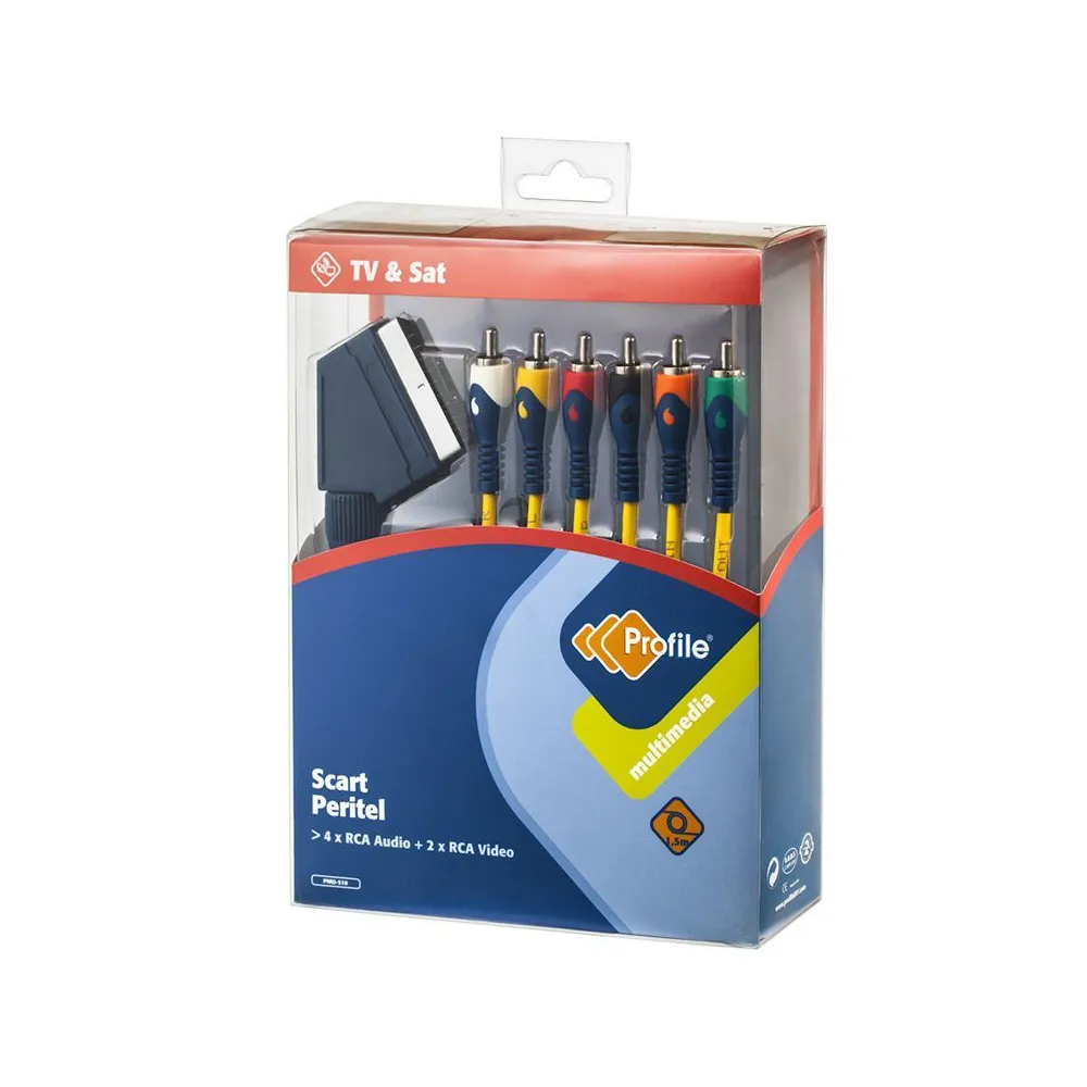 Cablu scart-6rca 1.5m