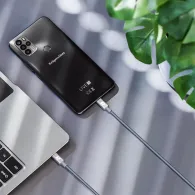 Cablu usb tip c - usb tip c 65w 100 cm negru rebel