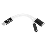 Adaptor usb tip c-jack 3.5 si usb tip c mama 15cm rebel