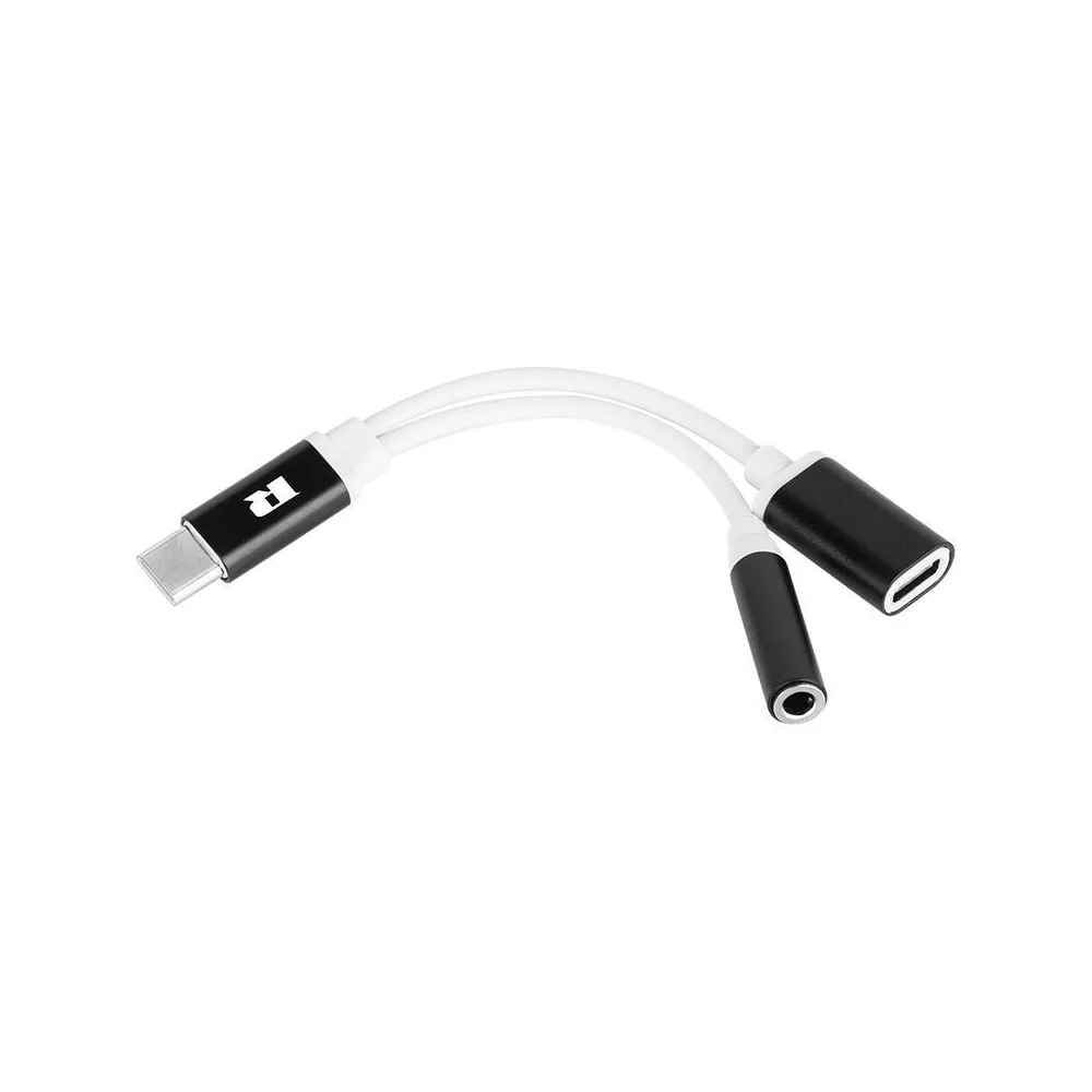 Adaptor usb tip c-jack 3.5 si usb tip c mama 15cm rebel