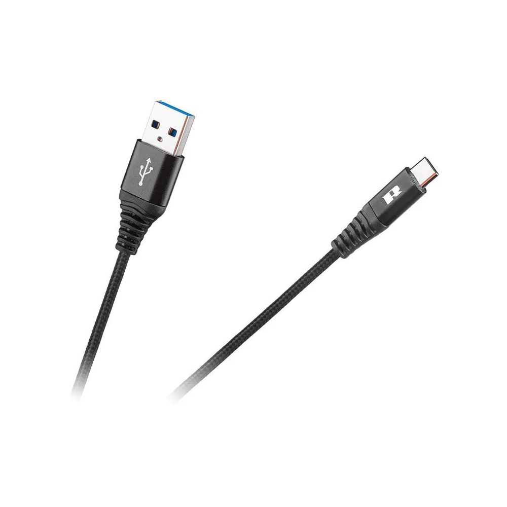 Cablu usb - usb tip c rebel 100 cm negru