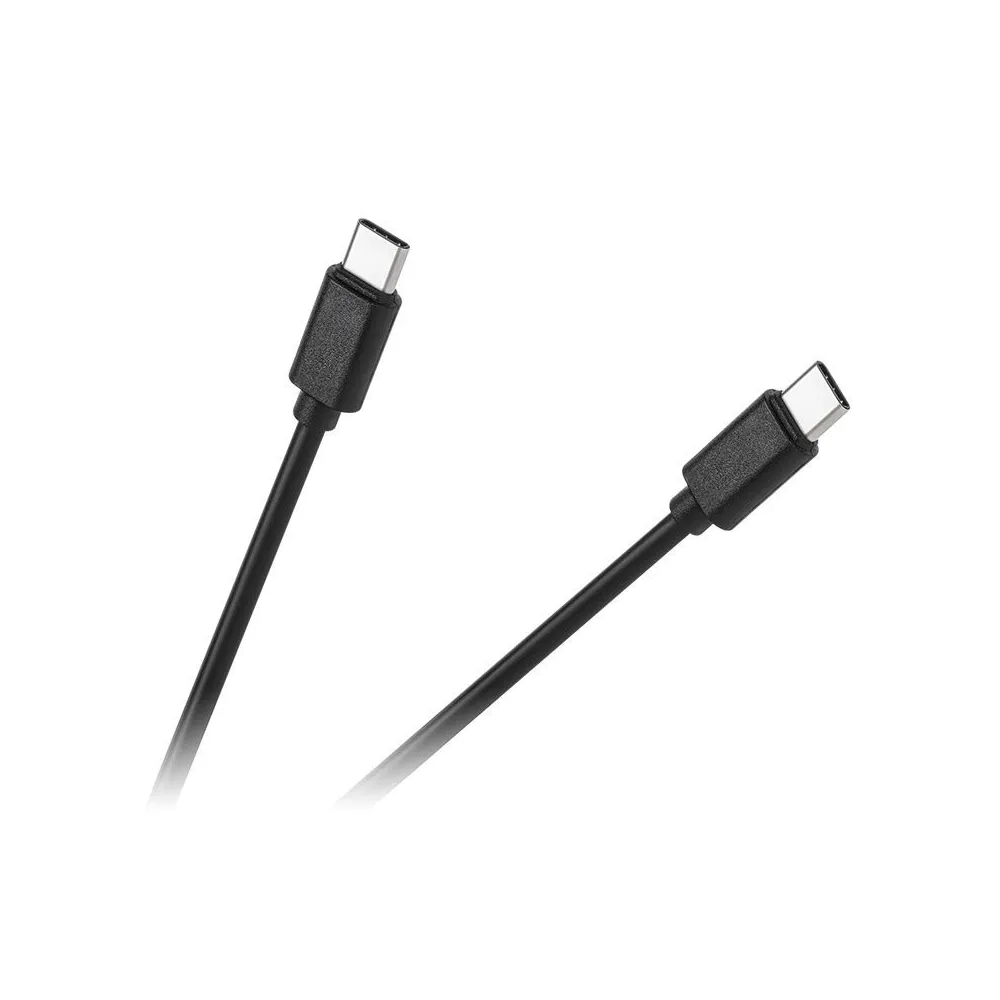 Cablu usb 2.0 tip c tata - tip c tata negru 1m