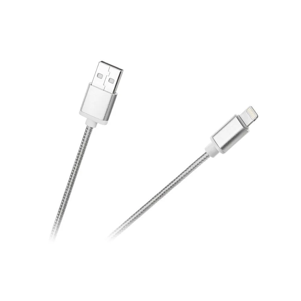Cablu usb - lightning apple silver  1m m-life