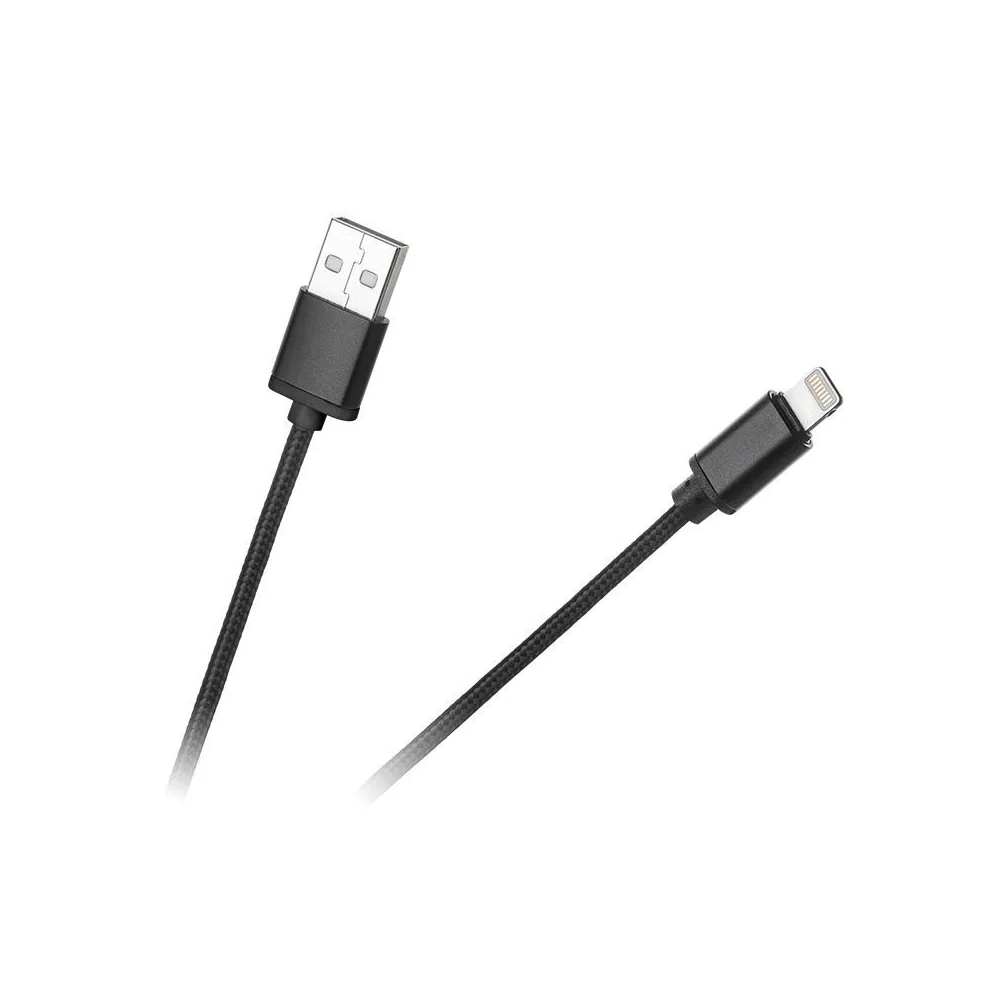 Cablu usb - lightning apple negru 1m m-life