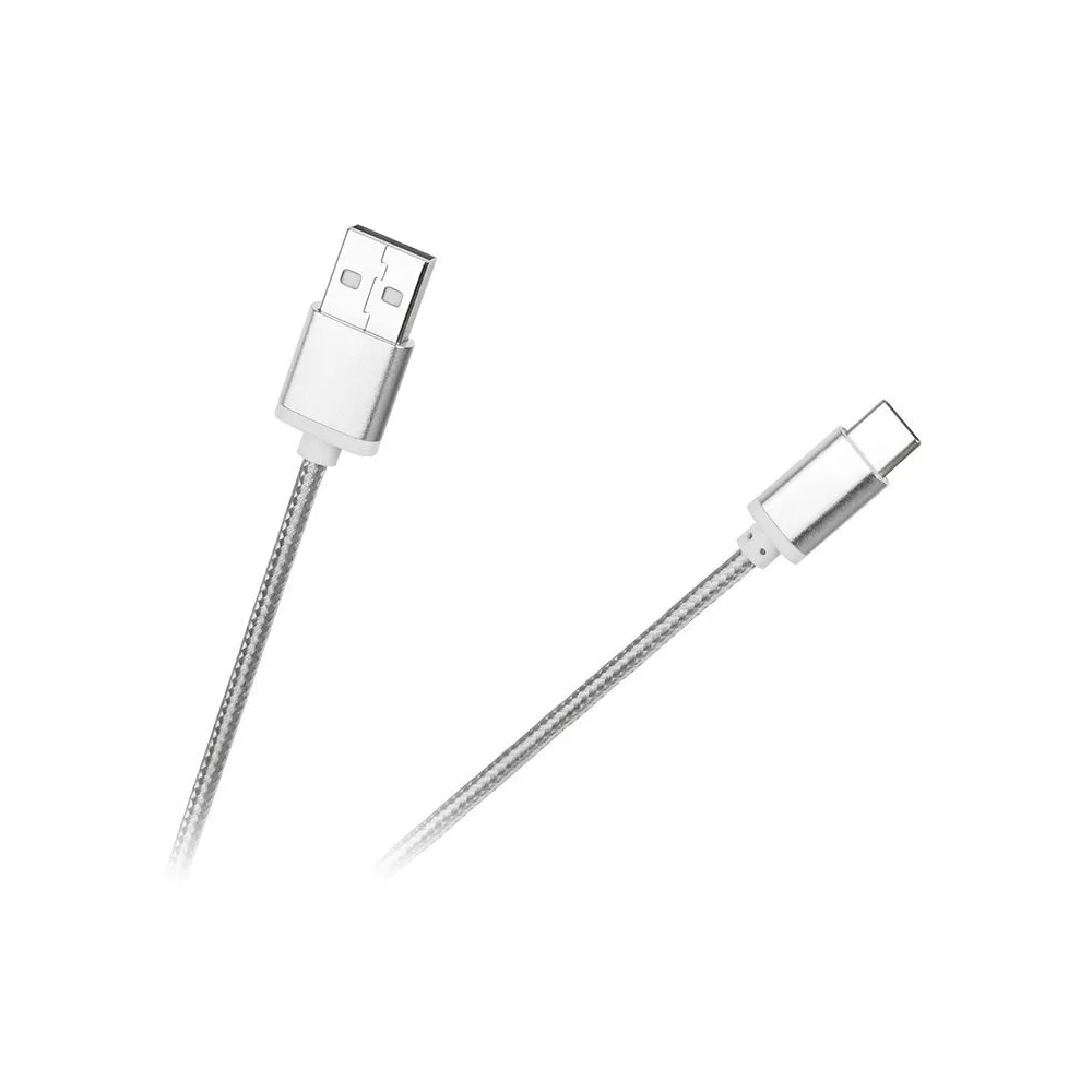 Cablu usb - usb tip c argintiu m-life