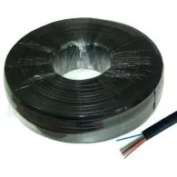 Cablu telefon 8 fire negru 100m