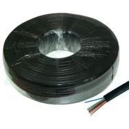 Cablu telefon 8 fire negru 100m
