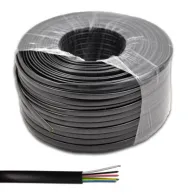 Cablu telefon 6 fire negru 100m