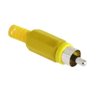 Mufa rca tata plastic galben