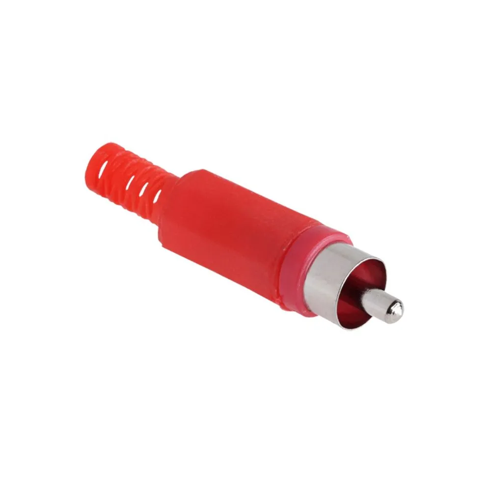 Mufa rca tata plastic rosu