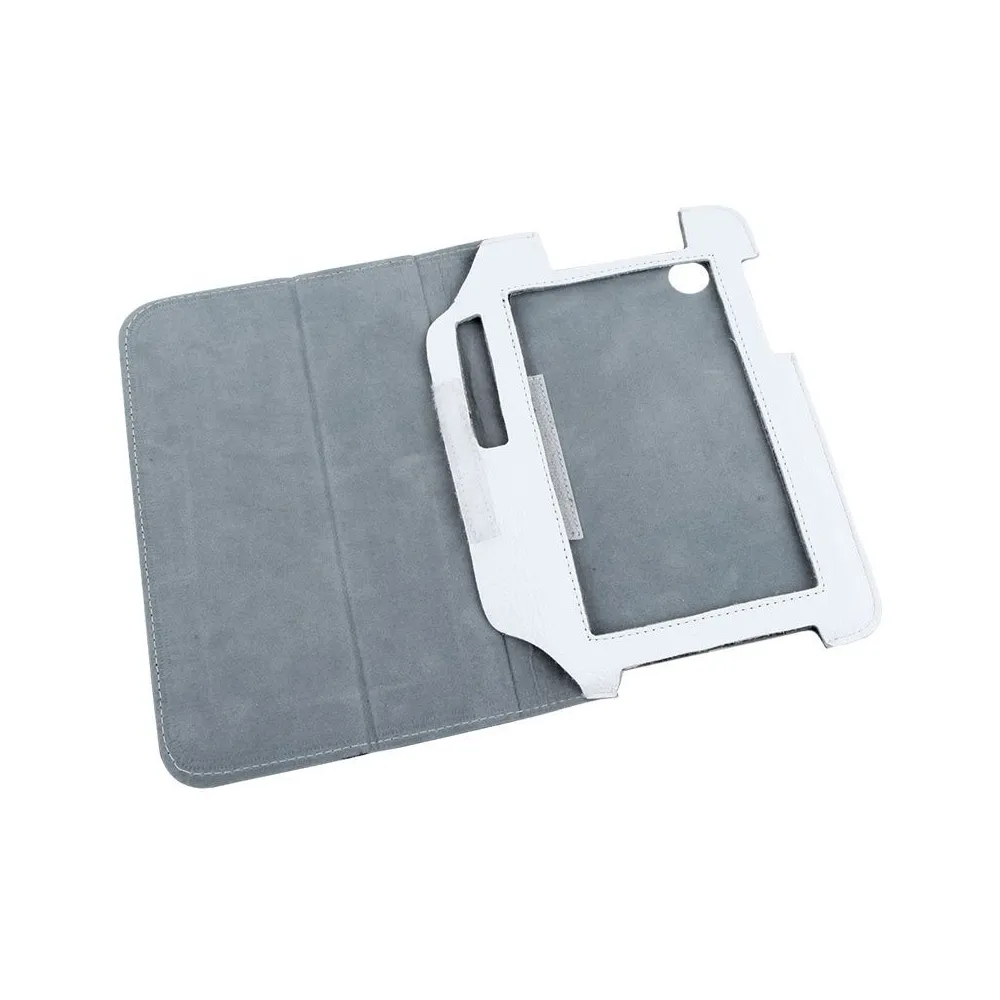 Husa alba piele naturala samsung galaxy tab p3100
