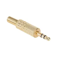 Mufa 3.5 stereo tata metal gold