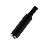 Mufa jack 6.3mm stereo plastic pe cablu