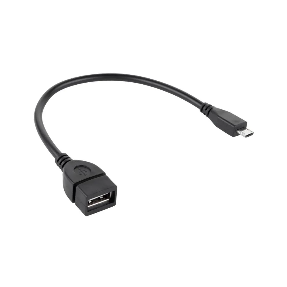 Cablu otg usb a mama - micro usb tata 20cm
